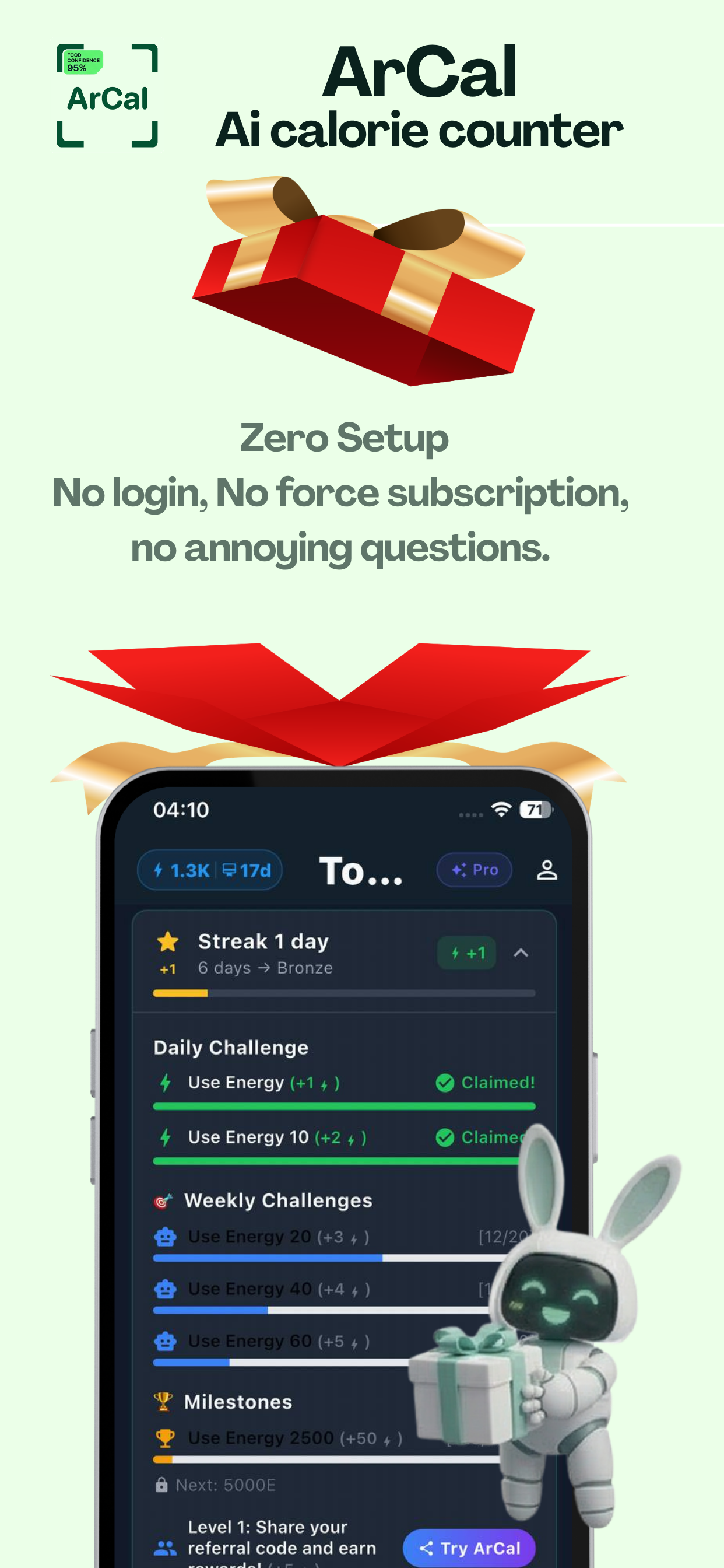 ArCal Zero Setup — No login required